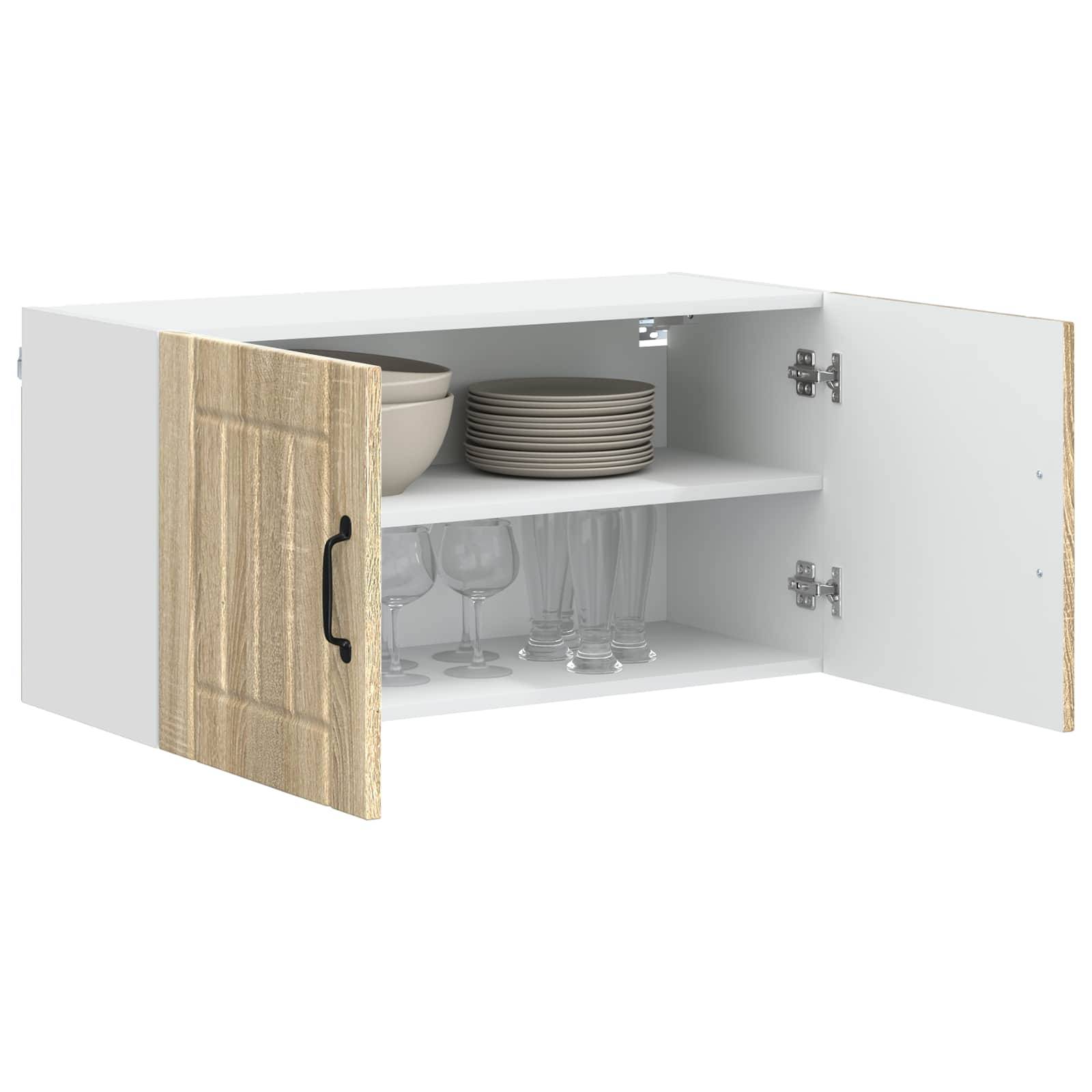 vidaXL Küchenschrank Lucca Sonoma-Eiche 80 x 31 x 40 cm Holzwerkstoff