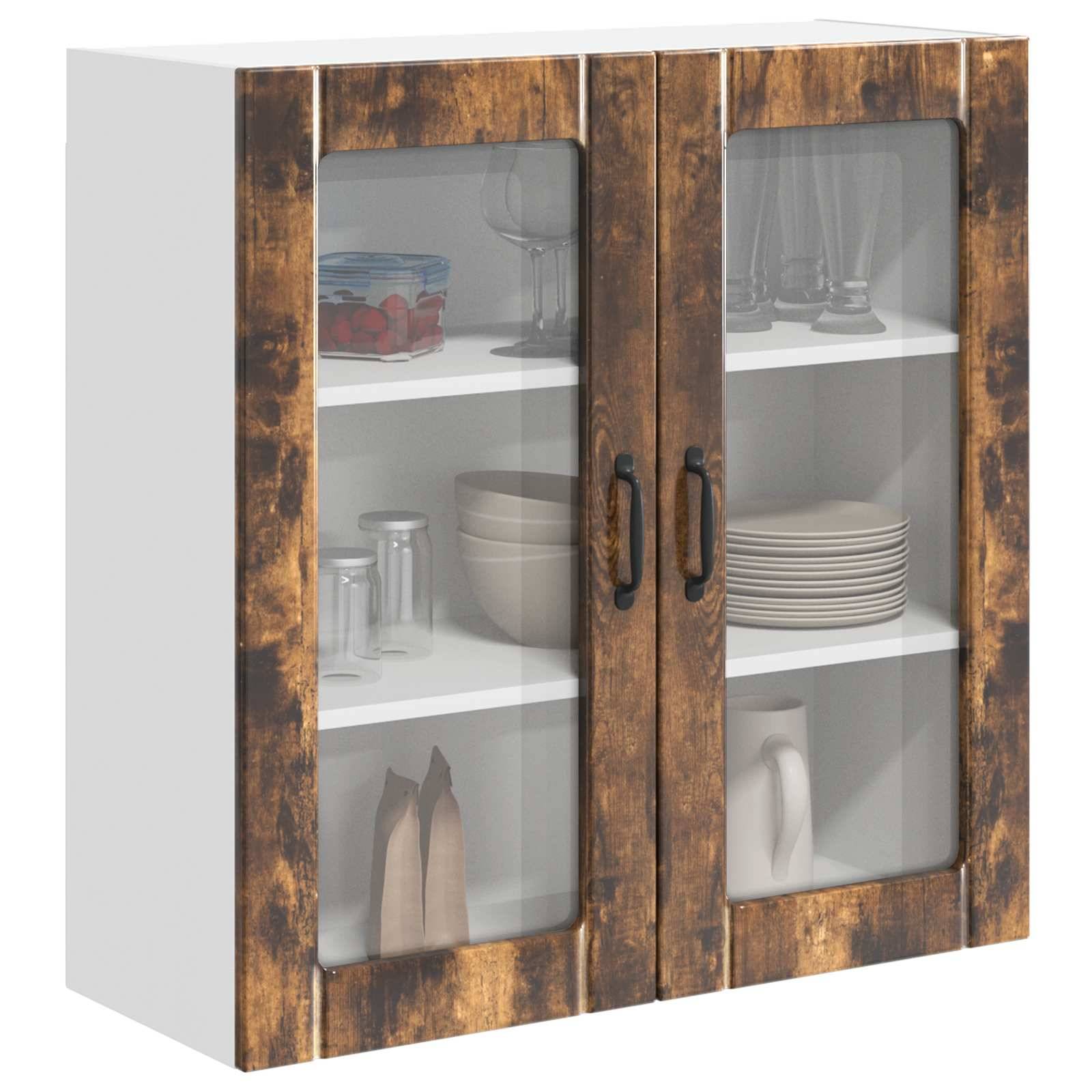 vidaXL Küchenschrank Lucca Geräucherte Eiche 80 x 31 x 80 cm