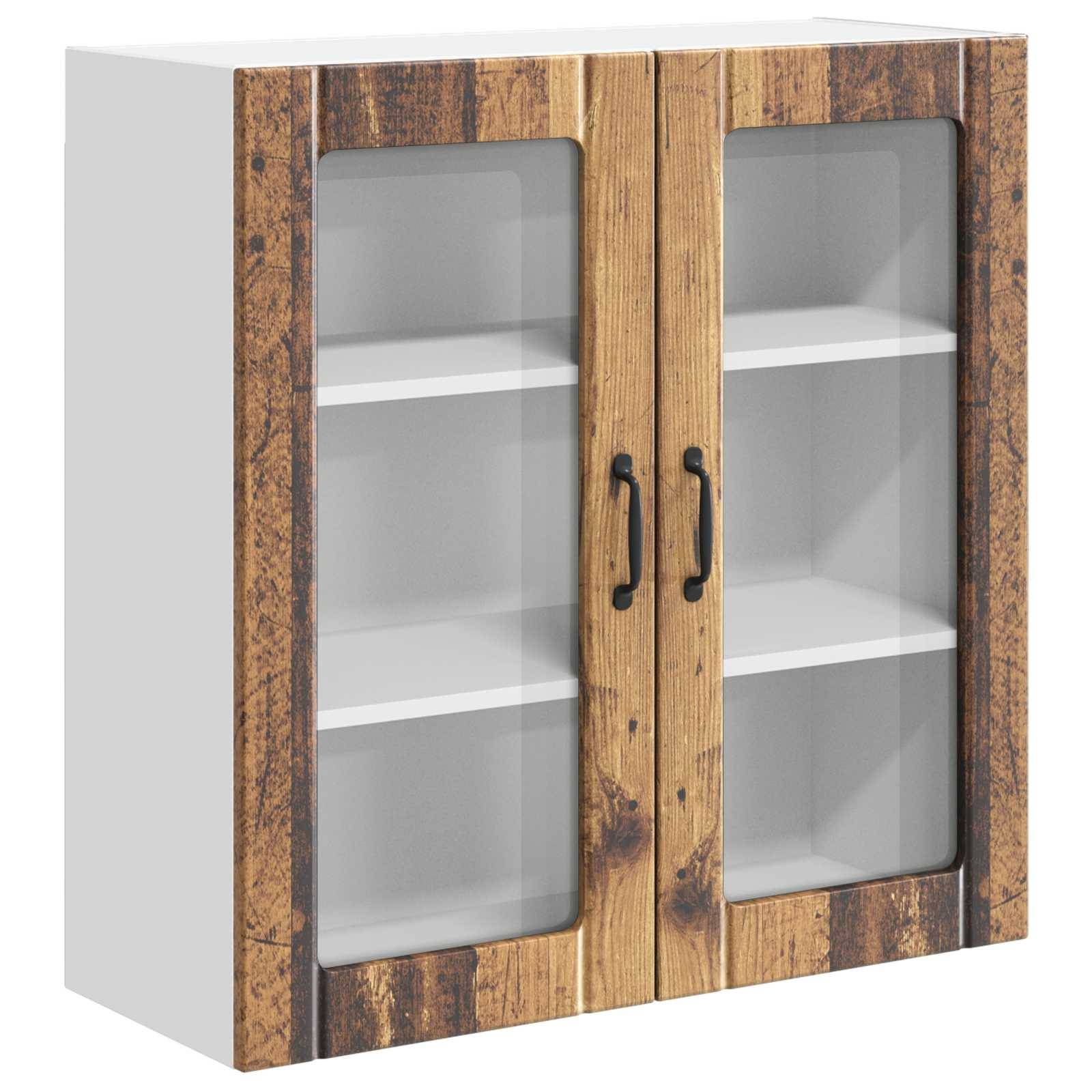 vidaXL Küchenschrank Lucca Altholz 80 x 31 x 80 cm Holzwerkstoff
