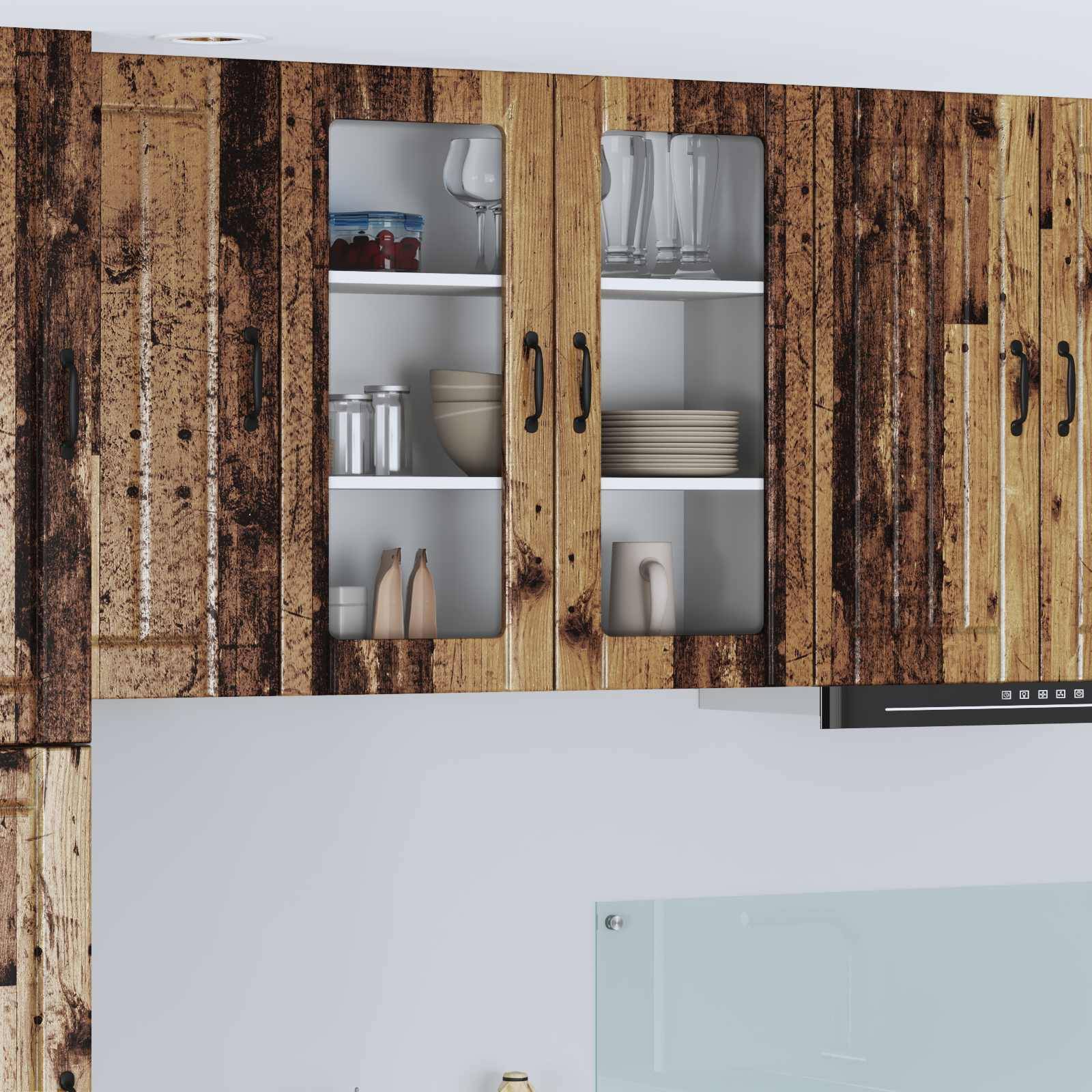 vidaXL Küchenschrank Lucca Altholz 80 x 31 x 80 cm Holzwerkstoff