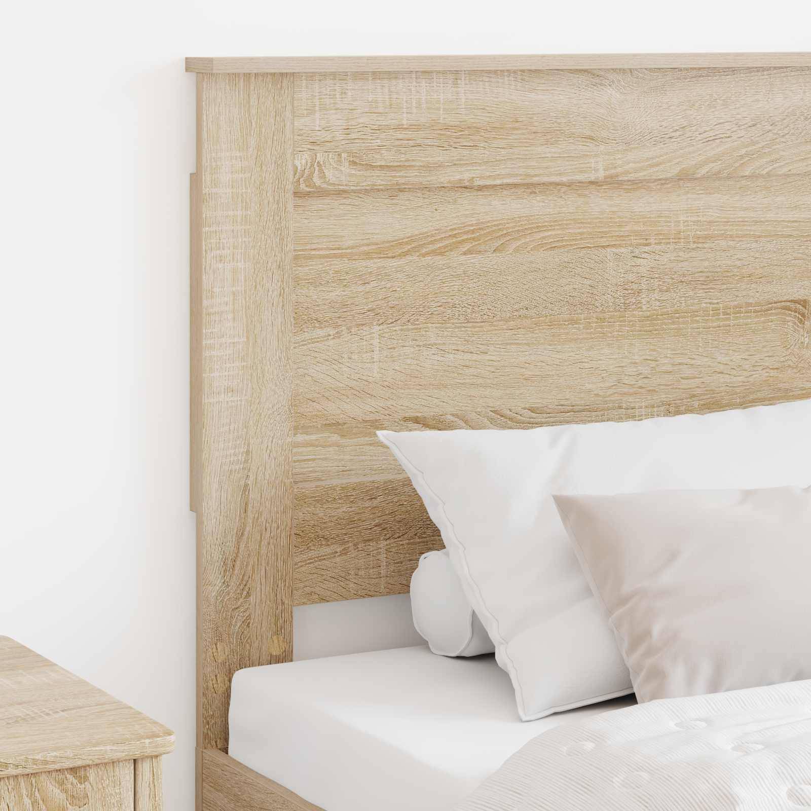 vidaXL Kopfteil mit Kopfteil Sonoma-Eiche 80 cm Holzwerkstoff