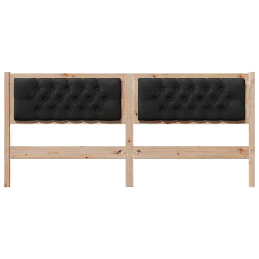 vidaXL Kopfteil Sonstiges Braun und Schwarz 180 cm Massivholz Kiefer