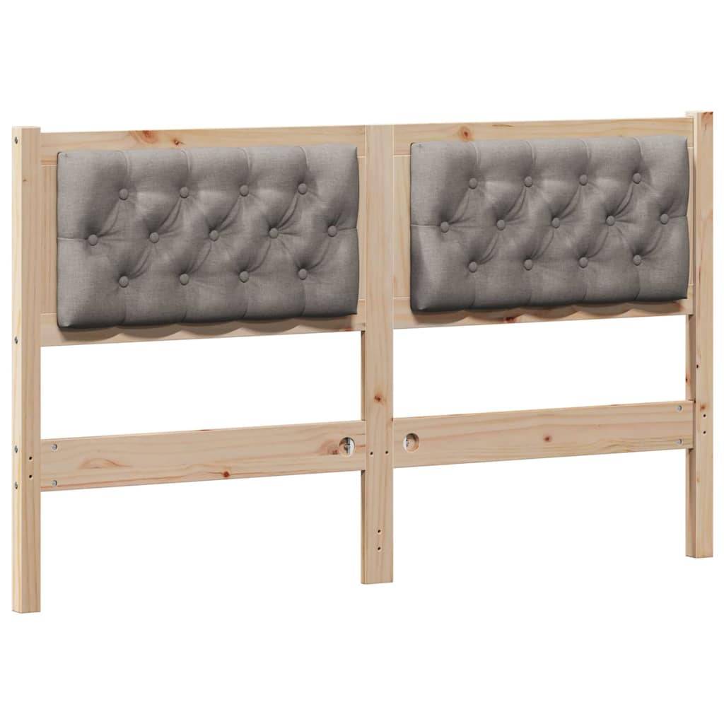 vidaXL Kopfteil Sonstiges Braun und Taupe 150 cm Massivholz Kiefer