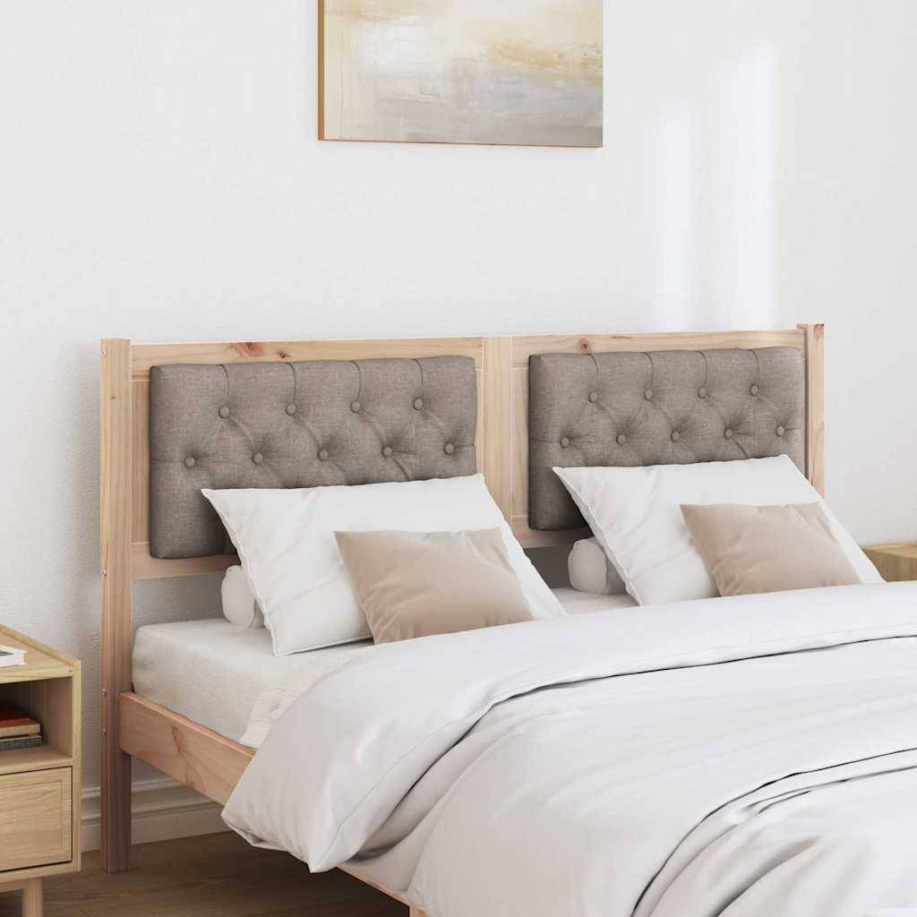 vidaXL Kopfteil Sonstiges Braun und Taupe 150 cm Massivholz Kiefer