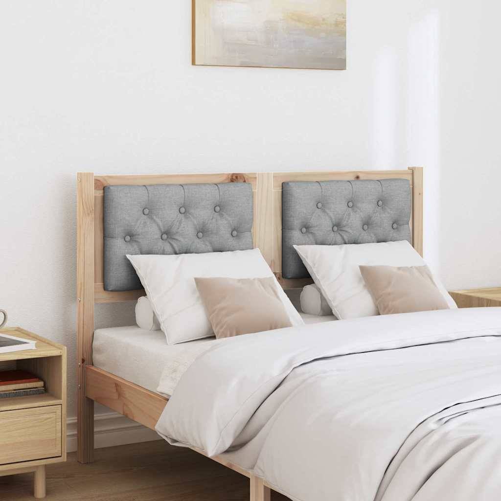 vidaXL Kopfteil Sonstiges Braun und hellgrau 135 cm Massivholz Kiefer