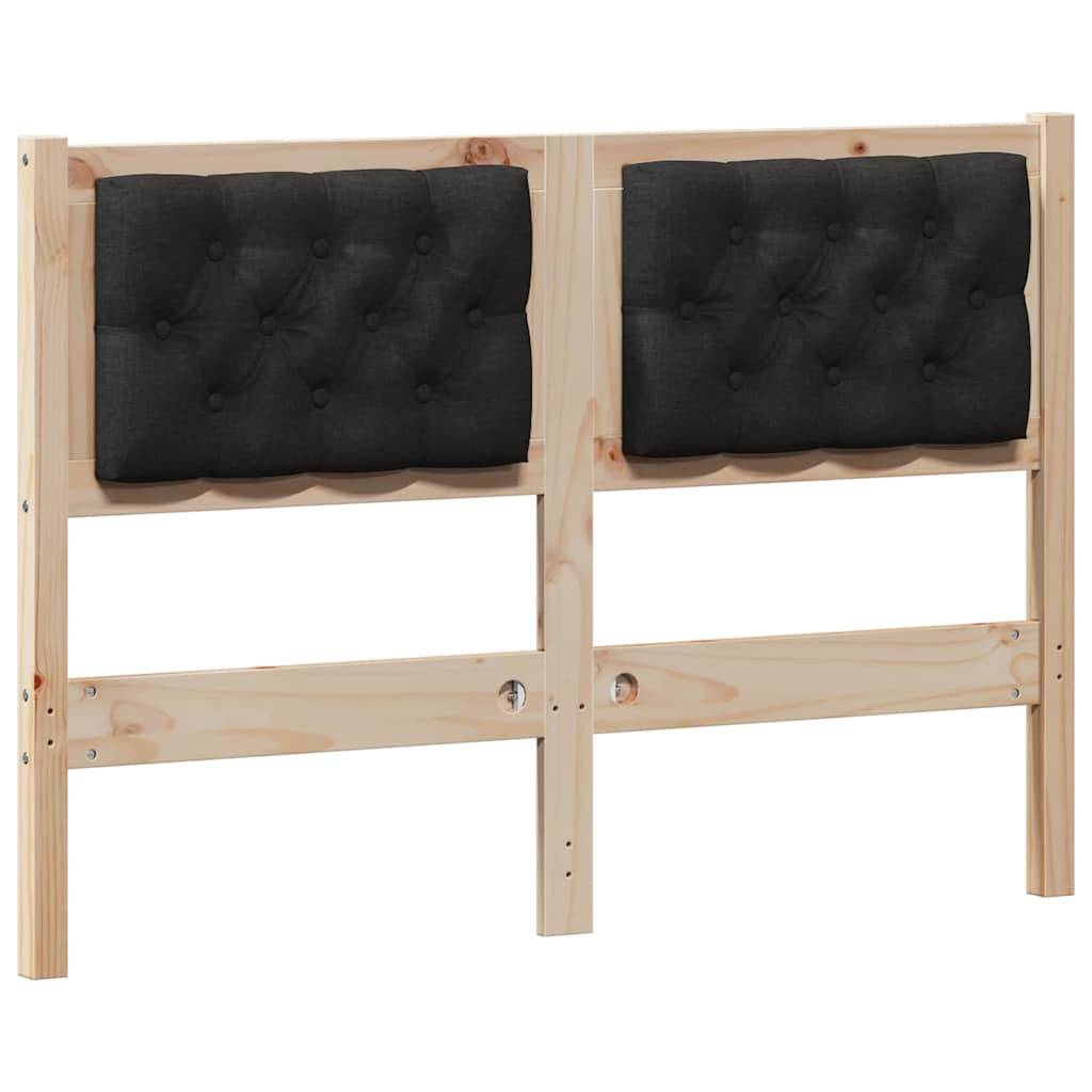 vidaXL Kopfteil Sonstiges Braun und Schwarz 120 cm Massivholz Kiefer