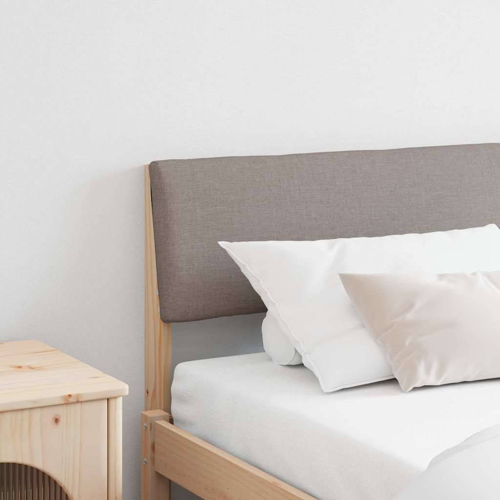 vidaXL Gepolstertes Kopfteil Taupe 200 cm Massives Kiefernholz