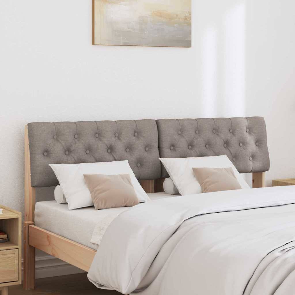 vidaXL Gepolstertes Kopfteil Taupe 150 cm Massives Kiefernholz