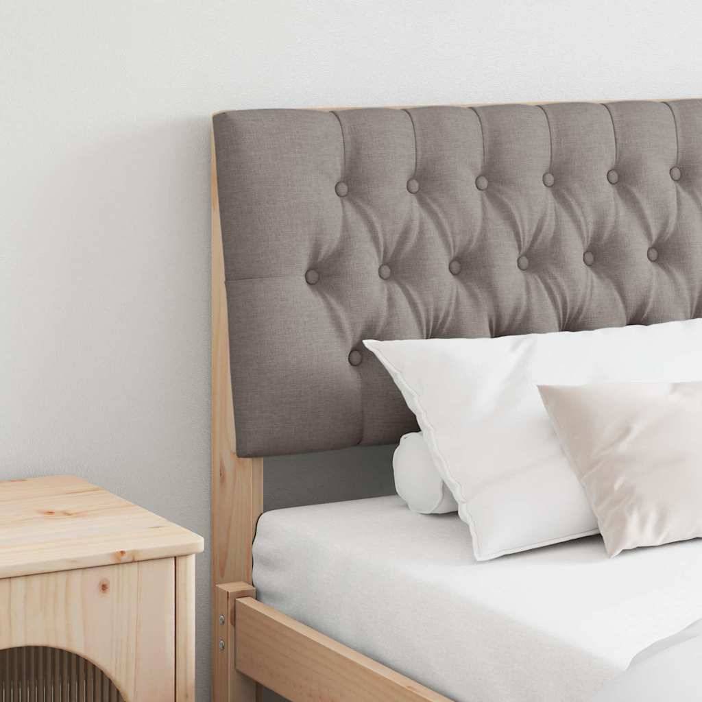 vidaXL Gepolstertes Kopfteil Taupe 200 cm Massives Kiefernholz