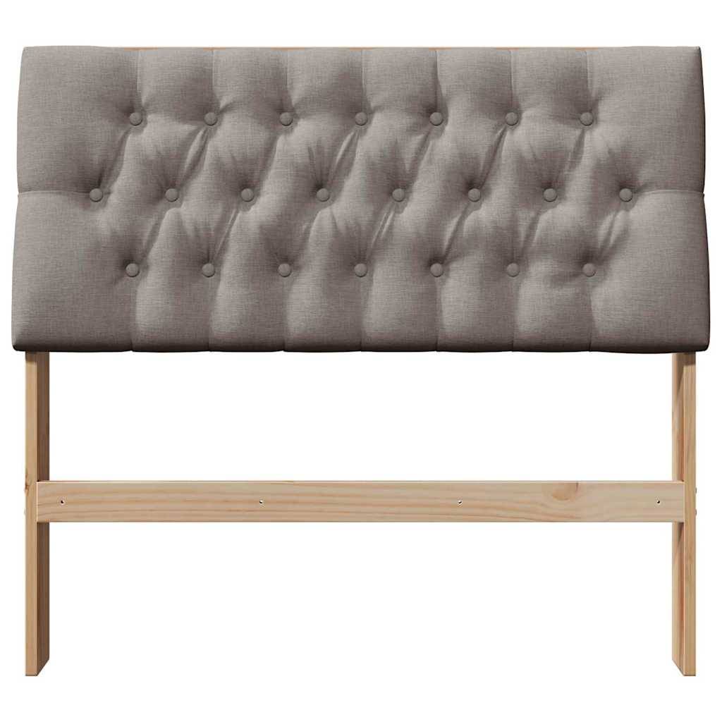 vidaXL Gepolstertes Kopfteil Taupe 100 cm Massives Kiefernholz