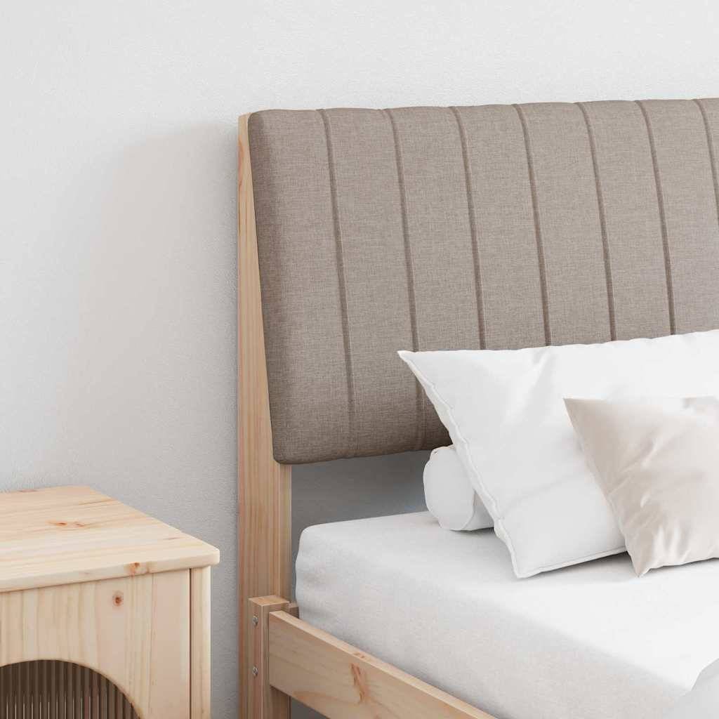 vidaXL Gepolstertes Kopfteil Taupe 180 cm Massives Kiefernholz