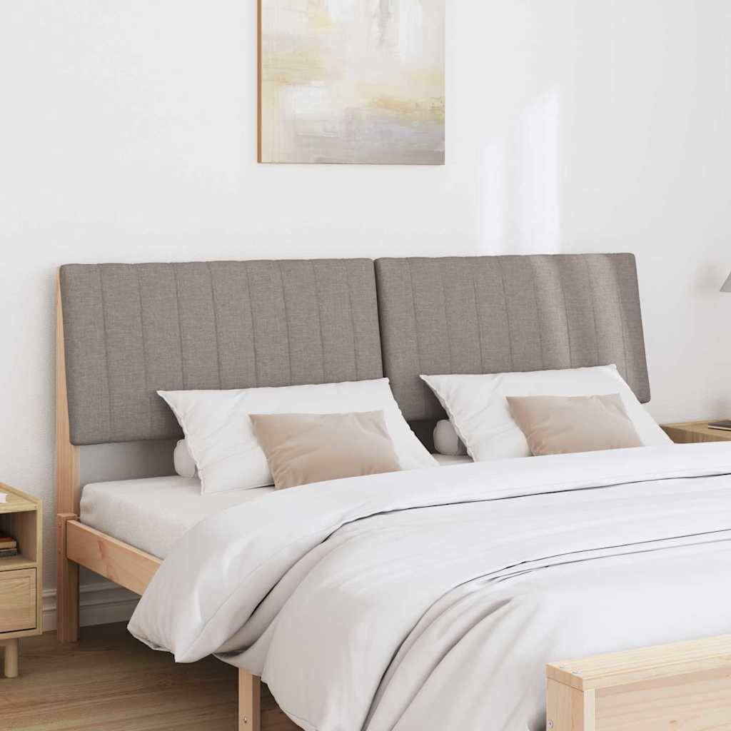 vidaXL Gepolstertes Kopfteil Taupe 180 cm Massives Kiefernholz