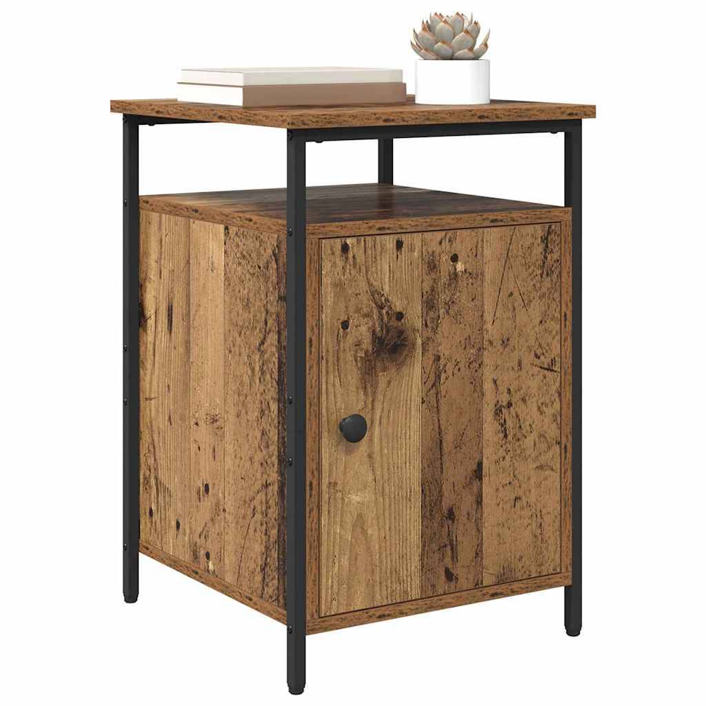 vidaXL Nachttisch 2 pcs Altholz 40 x 42 x 60cm Holzwerkstoff
