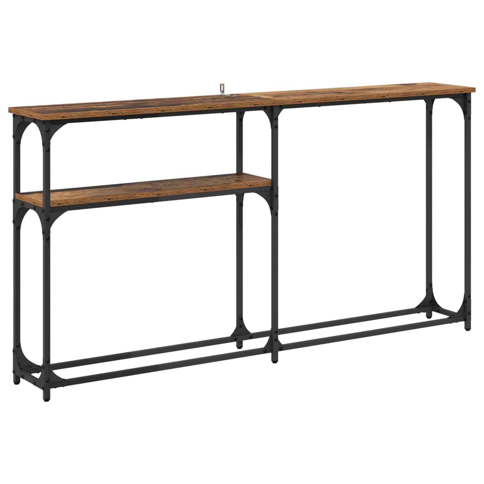 vidaXL Konsolentisch Altholz 145x22.5x75cm Holzwerkstoff