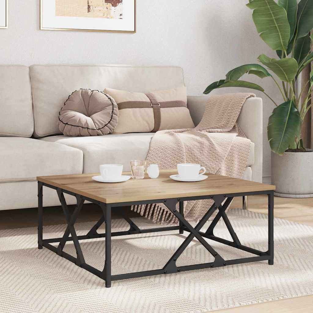 vidaXL Couchtisch Artisan-Eiche 70 x 70 x 30 cm Holzwerkstoff