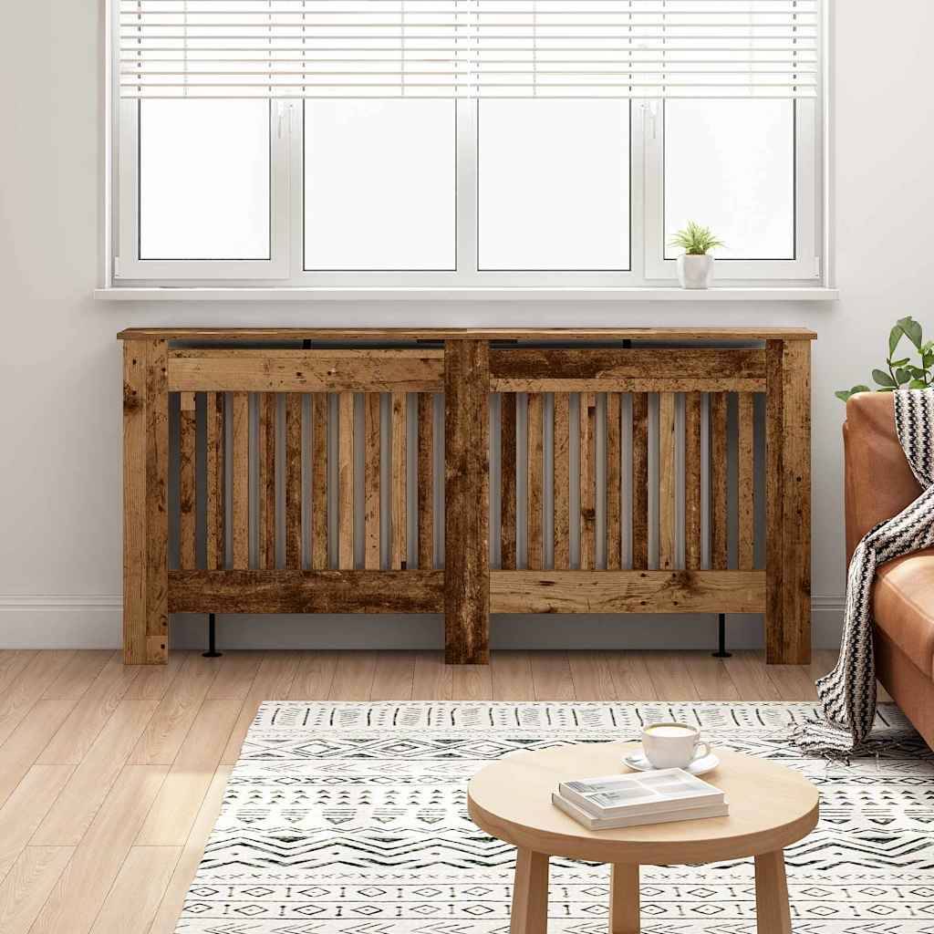 vidaXL Heizkörperabdeckung Altholz 172 x 19 x 81,5 cm Holzwerkstoff
