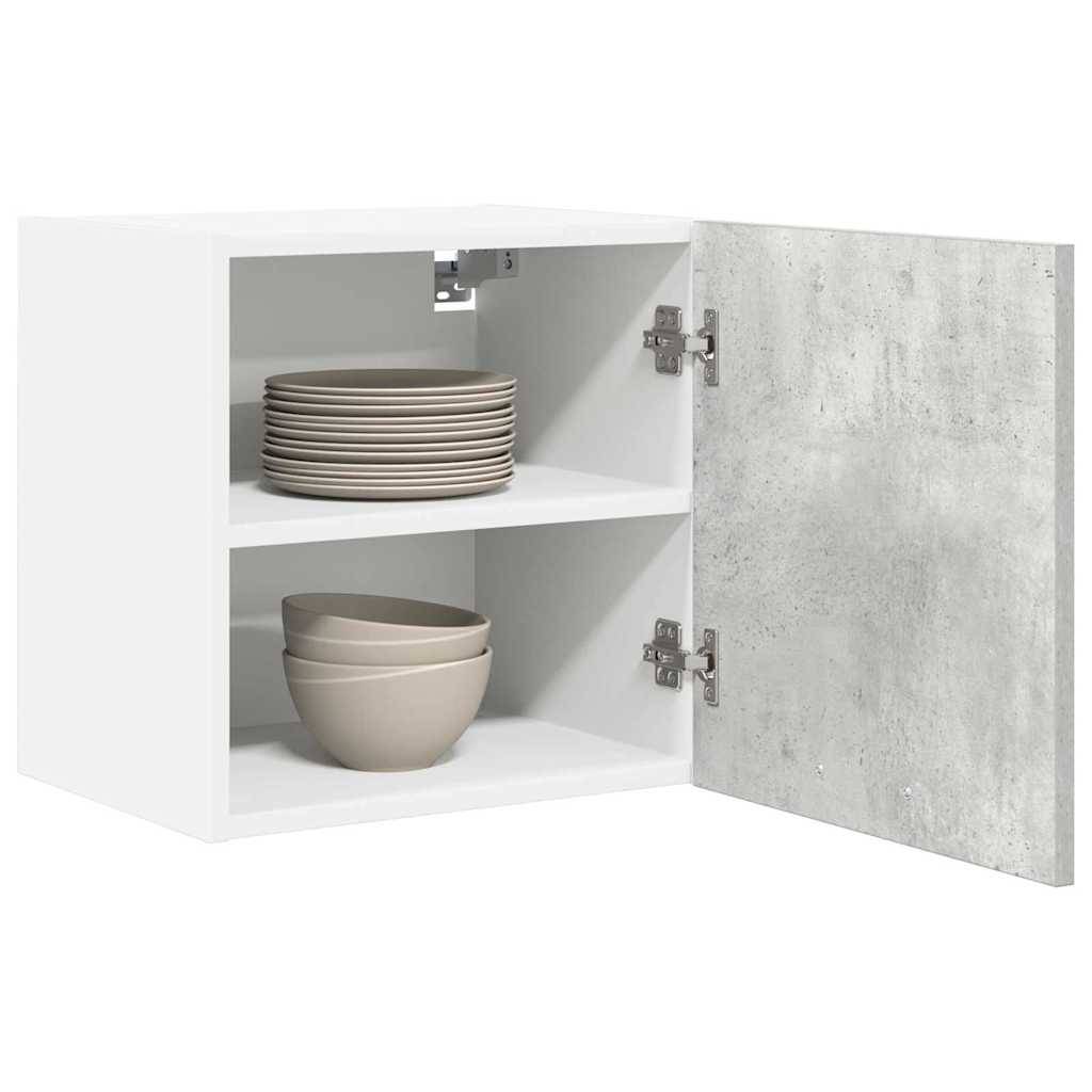 vidaXL Hängeschrank Betongrau und Weiß 40 x 31 x 40 cm Holzwerkstoff