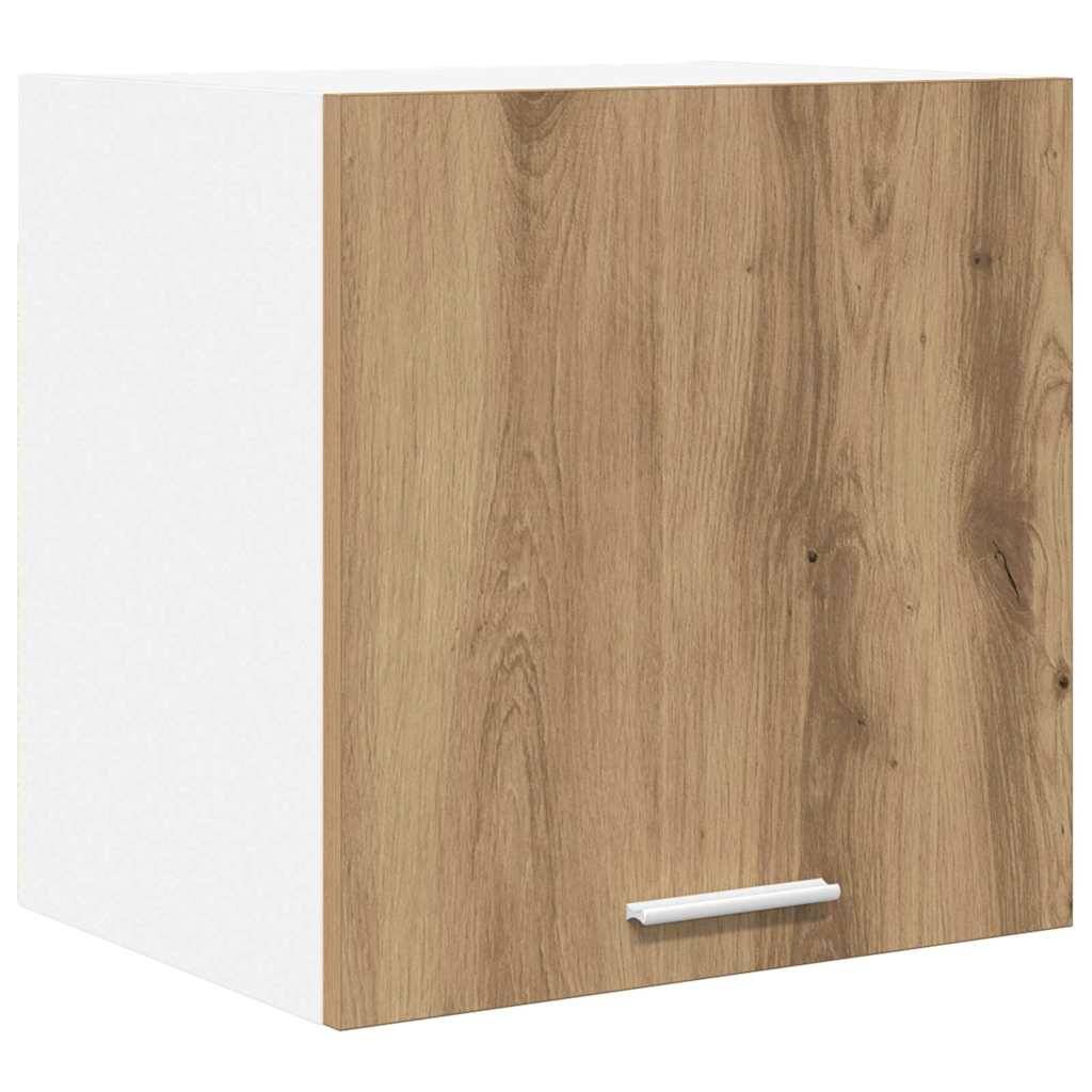 vidaXL Hängeschrank mit Tür Artisan-Eiche und Weiß 40 x 31 x 40 cm