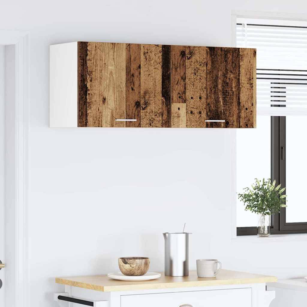 vidaXL Hängeschrank Altes Holz und Weiß 50 x 31 x 40 cm Holzwerkstoff