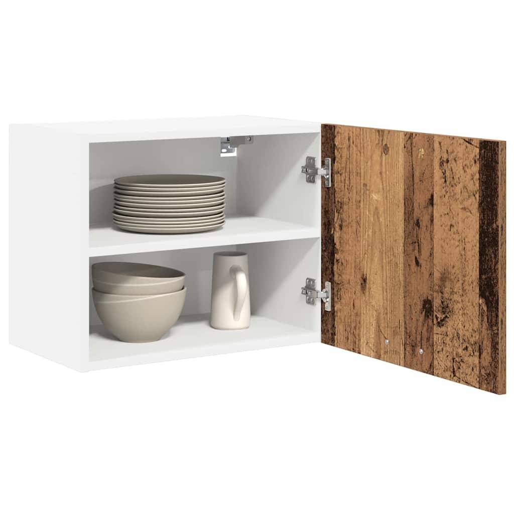 vidaXL Hängeschrank Altes Holz und Weiß 50 x 31 x 40 cm Holzwerkstoff