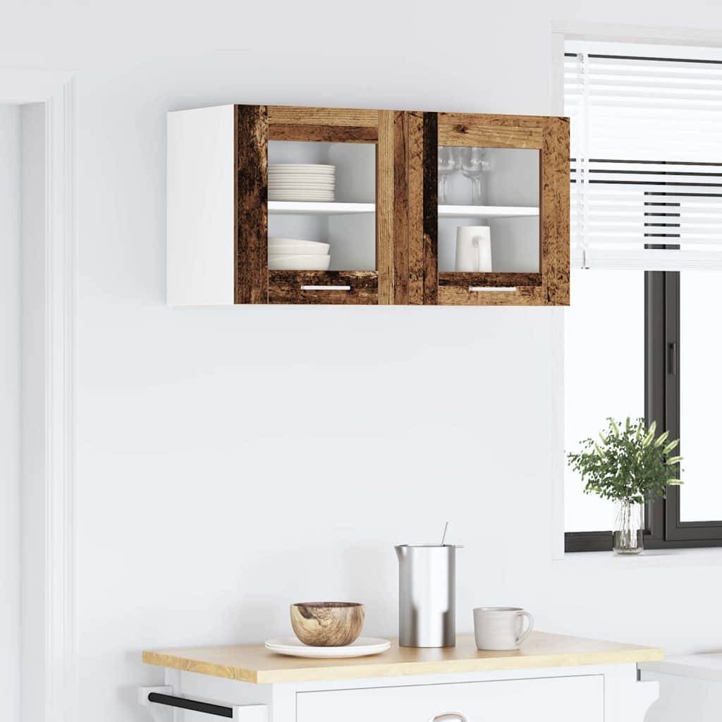 vidaXL Hängeschrank 2 pcs Altholz 40 x 31 x 40 cm Holzwerkstoff