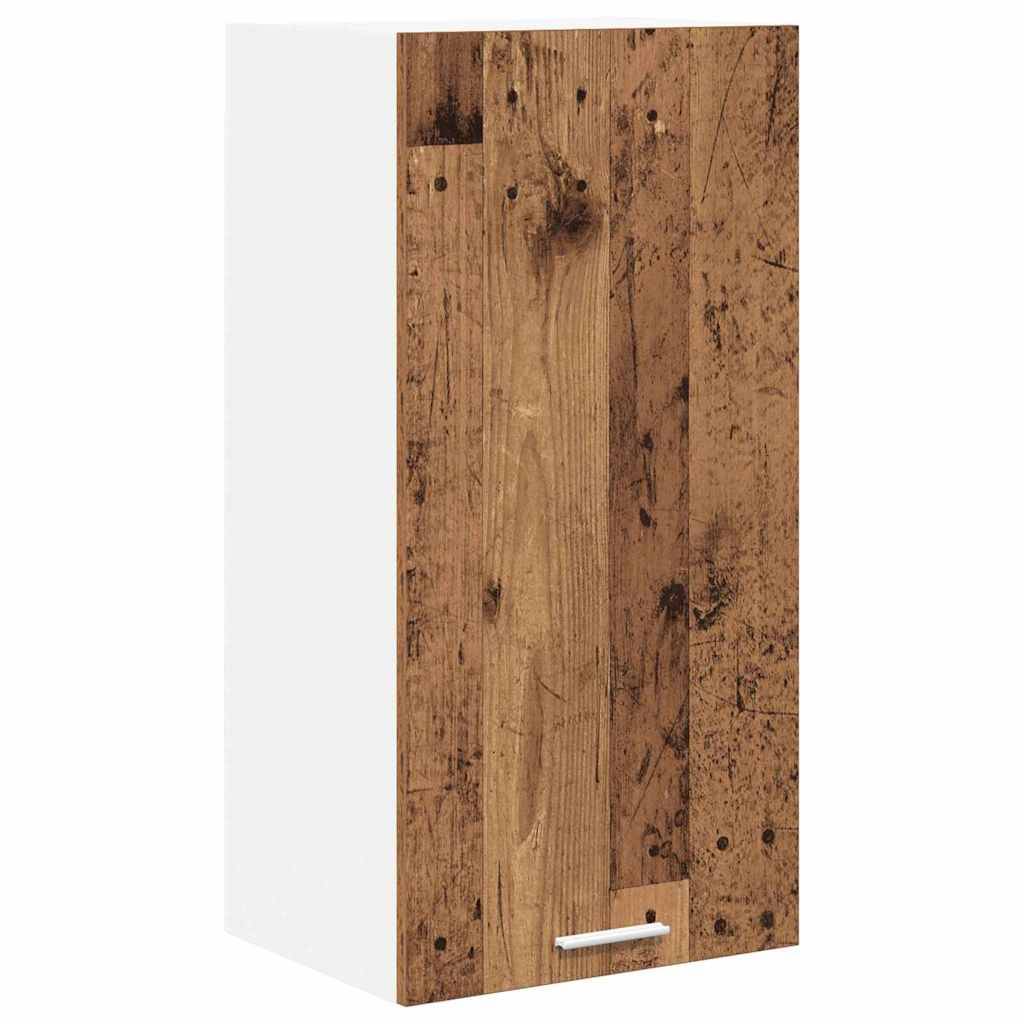 vidaXL Hängeschrank Altes Holz und Weiß 40 x 31 x 80 cm Holzwerkstoff
