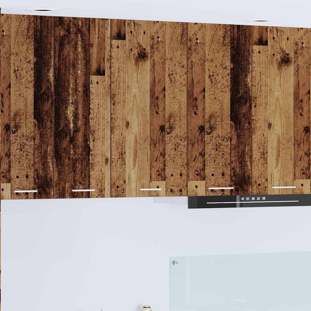 vidaXL Hängeschrank Altes Holz und Weiß 40 x 31 x 80 cm Holzwerkstoff