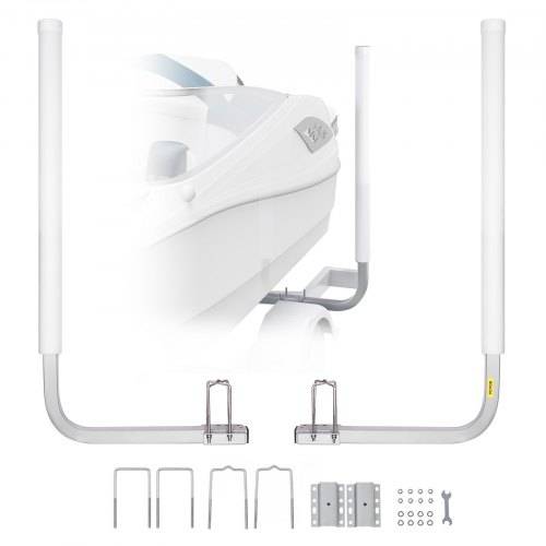 VEVOR L-Form 1,5 m Anhängerpfahl Bootsanhänger Anleitung Kurbelstütze Bootsführung, 30 cm Einstellbare Breite Boat Trailer Guide-on, Ersatzteile