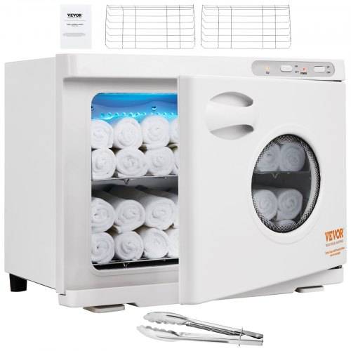 VEVOR 23 L Handtuchwärmer Kompressen Towel Handtuch Wärmer 50_60 Handtücher, Handtuch Hot Cabinet Handtuch Hot Cabinet mit UV-Lampe, Kompressenwä