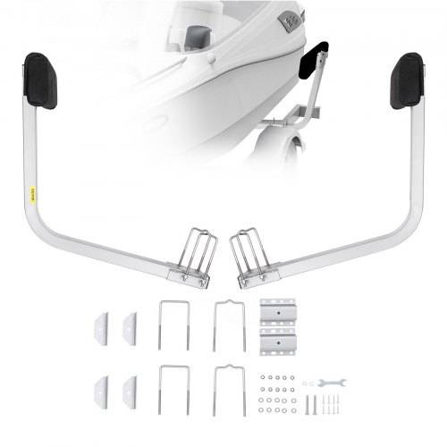 VEVOR T-Form Anhängerpfahl Bootsanhänger Anleitung Kurbelstütze Bootsführung, 330 mm Einstellbare Breite Boat Trailer Guide-on - Ersatzteile und