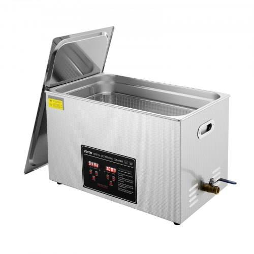 VEVOR Ultraschallreiniger Ultraschall Edelstahl-Reinigungsgerät 600 W, 30 L Ultraschallreinigungsgerät mit digitaler Anzeige 0-30 Min, Reinigung Ult
