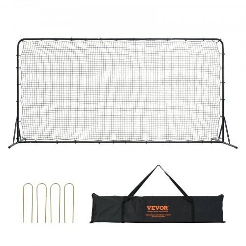 VEVOR Fu_ball Rebounder Kickback Tor Rückprallwand 366x121cm Einstellbar