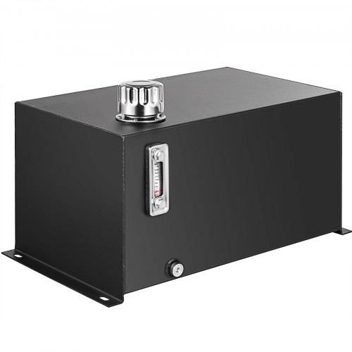 VEVOR Hydraulikflüssigkeitstank, 38 L, Kraftstofftank, robuster hydraulischer Stahltankbehälter, Hydraulikbehälter mit Sieb, Temperaturanzeige, Fil