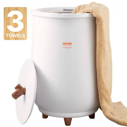 VEVOR Handtuchwärmer Eimer 20L Elektrisch Bucket Style mit Selbst Abschaltfunktion Handtuch Wärmegerät 465W Handtuchwärmer Elektrisch Ideal zum W