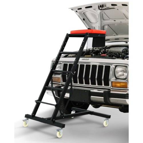 VEVOR Automotive Topside Creeper Kraftfahrzeuge, Creeper für Autoreparatur und -wartung, mit Einstellbarer Höhe von 126 bis 192 cm, 181,44 kg Kapazi