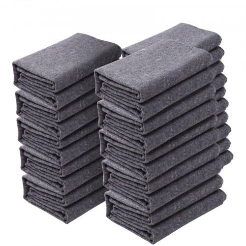 VEVOR 12x Umzugsdecken 1829x1372mm Möbeldecken recycelte Baumwolle Lagerdecken Umzug Packdecken Transport-Decken Möbelpackdecken Verpackungsdecken