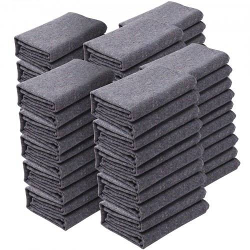VEVOR 12x Umzugsdecken 1829x1372mm Möbeldecken recycelte Baumwolle Lagerdecken Umzug Packdecken Transport-Decken Möbelpackdecken Verpackungsdecken