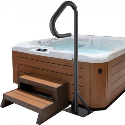 VEVOR Whirlpool-Handlauf 88,9_144,8cm höhenverstellbar Spa-Geländer Whirlpool Aluminiumlegierung rostfrei korrosionsbeständig Pool Handlauf 272kg