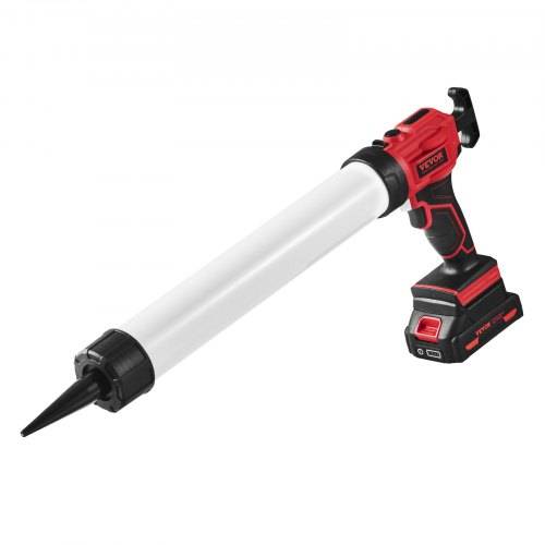 VEVOR Akku-Kartuschenpistole Kartuschenpresse Silikonpistole (20 V, für 600 ml-Kartuschen, bis zu 270 kg, 4-Gang einstellbare Drehzahl, Inkl. Akku