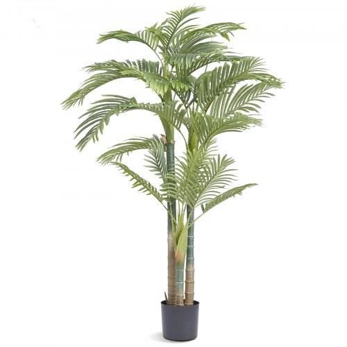 VEVOR Goldfruchtpalme Künstlich 1030x1030x1981mm Kunstpflanze PE Künstliche Pflanzen Plastikpflanzen im Topf Geruchslos Wasserdicht Ideal Zur Dekora