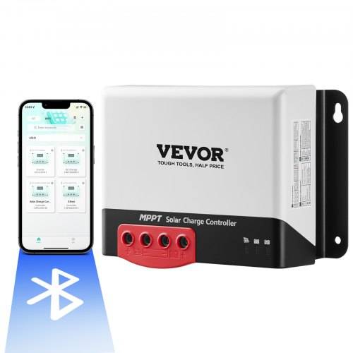 VEVOR 50A 12V 660W / 24V 1320W MPPT Solarladeregler Solarregler Solarmodul Laderegler mit TTL-Kommunikationsschnittstelle Kompatibel mit