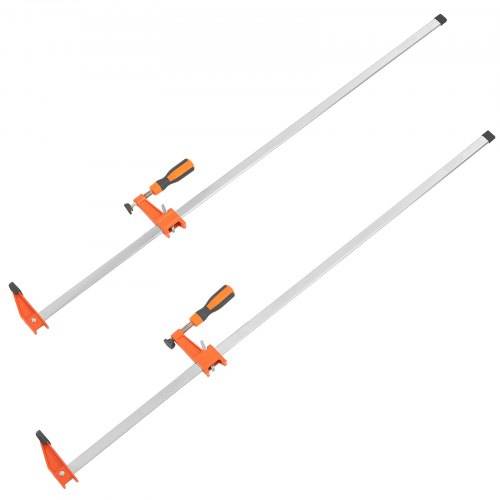 VEVOR Stangenklemmen für die Holzbearbeitung, F-Klemme, 2er-Pack, 91,4cm Klemme/Spreizer, 272,16kg Last