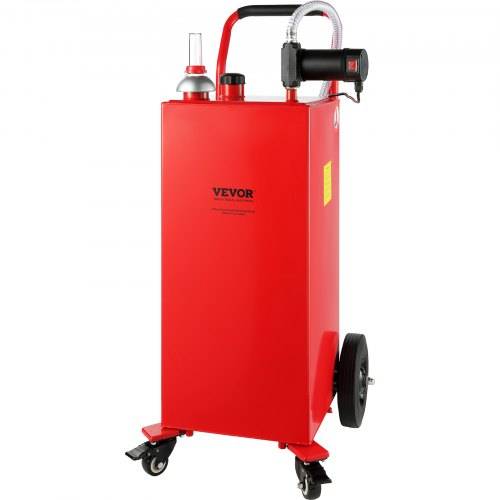 VEVOR Kraftstofftrolley 113,6L Kraftstoffkanister Benzinkanister 561x563x1179mm Gaskraftstofftankbehälter 23,5L/min Max. Durchfluss Ersatzkanister