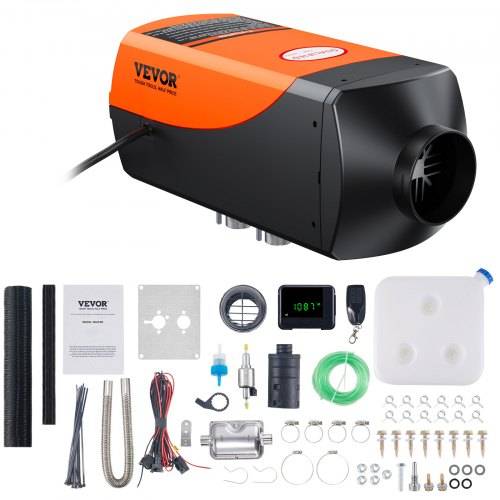 VEVOR Luft Dieselheizung Standheizung 12&24 V 2 kW, Luftheizung Air Diesel Diesel-Standheizung Lufterhitzer, 0,12_0,26 L/Std. Dieselheizung mit