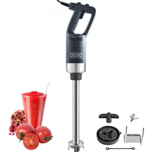 VEVOR Pürriermixer Elektrische Stabmixer 750 W, Hochleistungs-Pürierstab Einstellbare Drehzahlen, Edelstahl Mehrzweck Stabmixer 755 mm Abnehmbarer