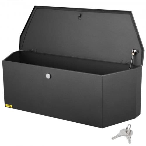 VEVOR Anhänger-Zungenbox Anhängerbox Werkzeugkasten 914 x 305 x 305 mm, Kohlenstoffstahl Anhängerbox-Aufbewahrung mit Schloss & Schlüsseln, Utilit
