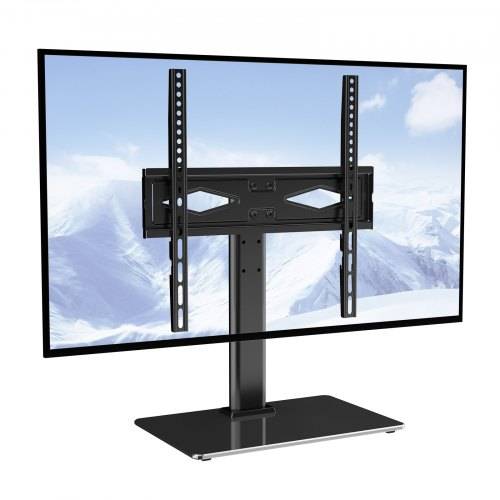 VEVOR TV Ständer mit Rollen Universal 615_670 mm Höhenverstellbar, 75 x 75 mm, 400 x 400 mmm 41 kg Belastbar Bodenständer Standfu_ Mobil Wagen Fern