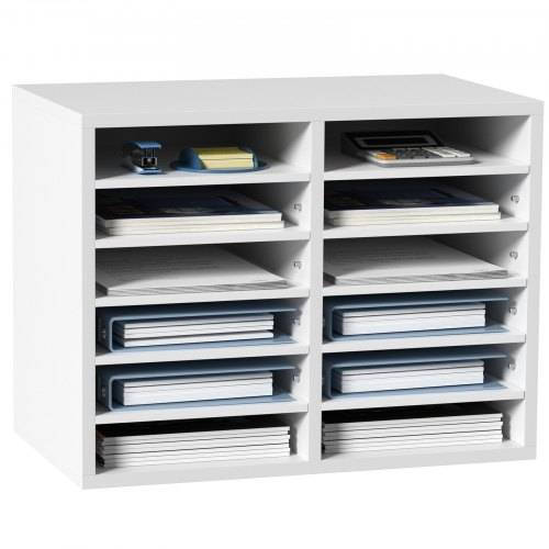 VEVOR Briefablage Schreibtisch Organizer 520 x 305 x 410 mm, 2,3_5,6 cm Einstellbar A4 Stapelbar, Papierablage, Aufbewahrung Schreibtisch