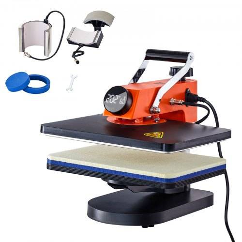 VEVOR Wärme Presse Maschine 30,5x38cm 5in1 Sublimation Transfer T-shirt