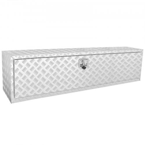 VEVOR Unterboden-Lkw-Box, 1524 x 430 x 460 mm Pickup-Aufbewahrungsbox, Aluminium-Werkzeugkasten mit Schloss & Schlüsseln, Wasserdichte Anhänger-Werk